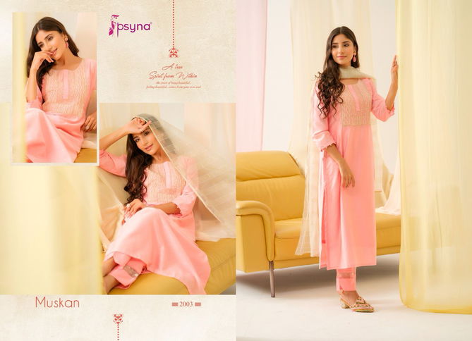 Muskan 2 By Psyna Viscose Designer Kurti With Bottom Dupatta Wholesale Market Surat
